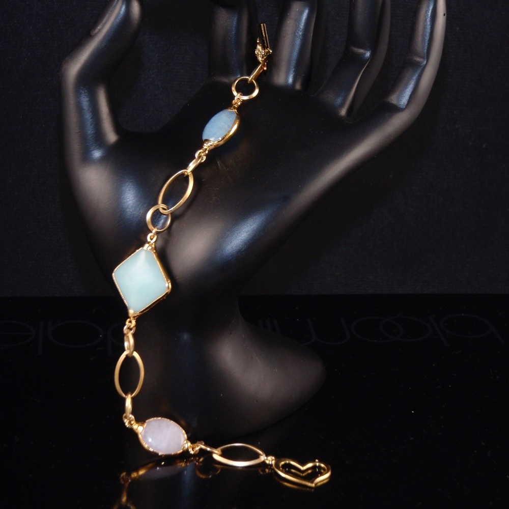 Pastel Chalcedony bracelet, 7” long